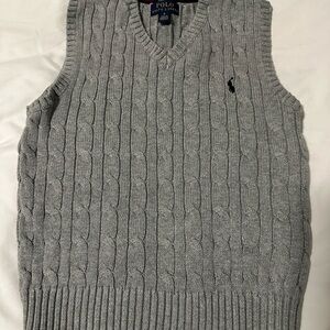 Polo by Ralph Lauren V-Neck Gray Sweater Vest